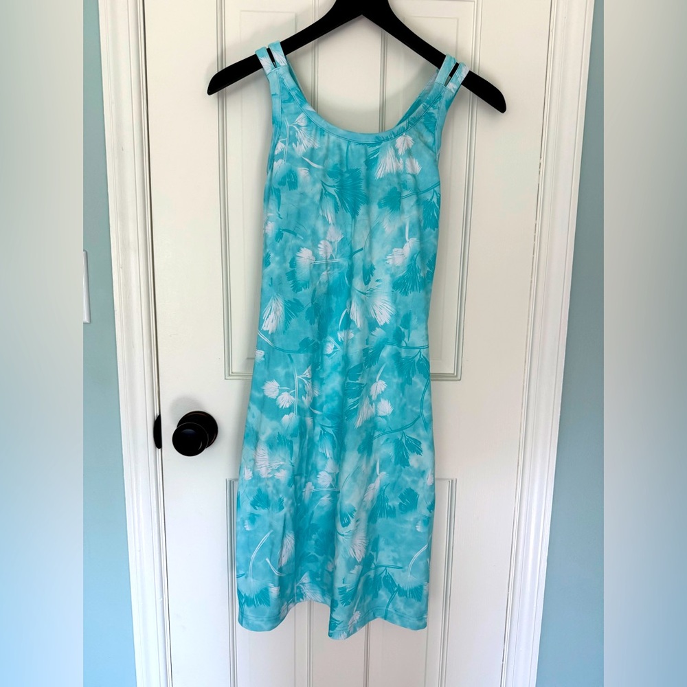 Title Nine Aqua Blue Floral Mini Dress